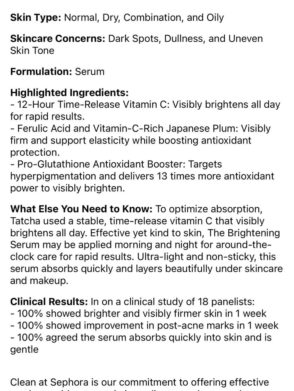 Tatcha Brightening Serum
